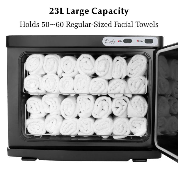 Hot Towel Warmer Heating Cabinet 23L, Black